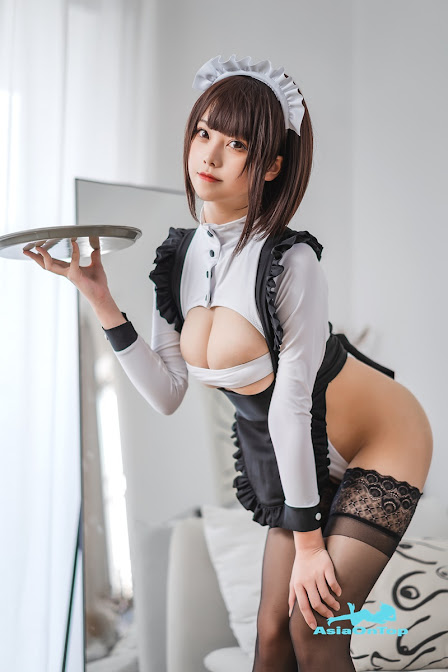Coser@蜜汁猫裘 Vol.094: 高叉女仆 high fork maid