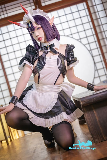 Coser@雪琪SAMA Vol.049: 酒吞童子女仆 boozy maid servant￼￼