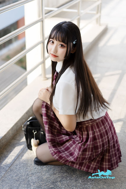 MTCos 喵糖映画 – Vol 023 – 长发JK萌妹 Long hair JK cute girl￼￼