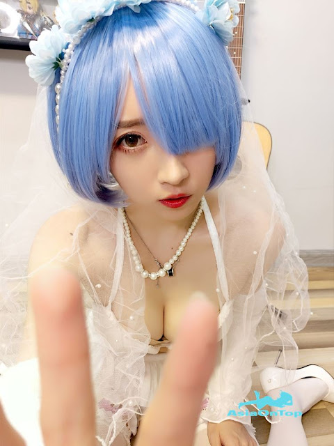 Coser@小女巫露娜 Vol.006: 雷姆婚纱 Rem wedding dress