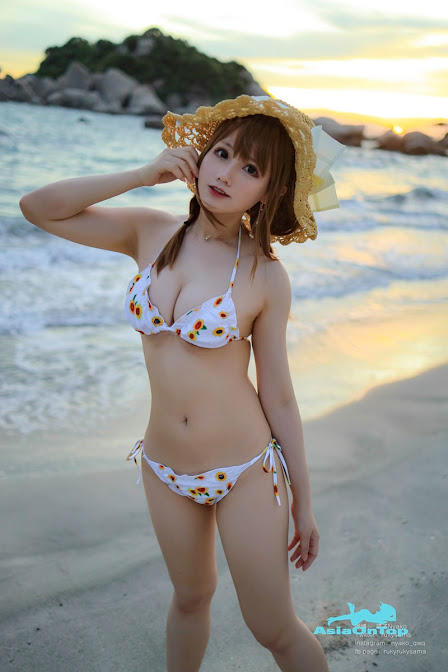 Coser@Nyako喵子: 向日葵比基尼 sunflower bikini