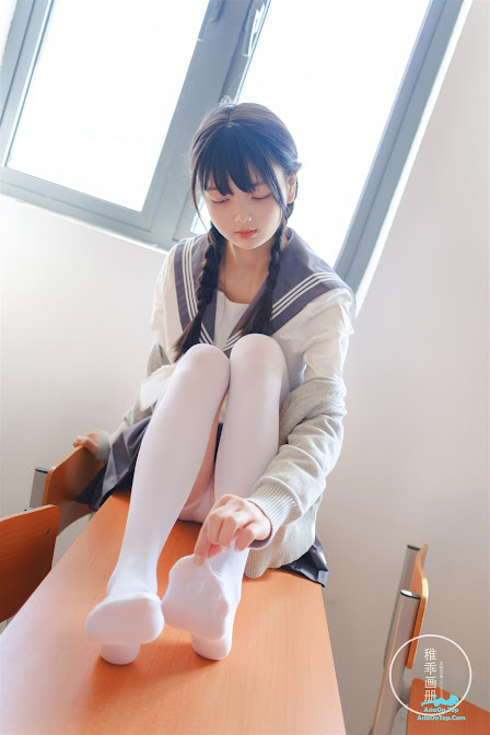 Coser@稚乖画册 – 晴空 赤西夜夜 80D白丝
