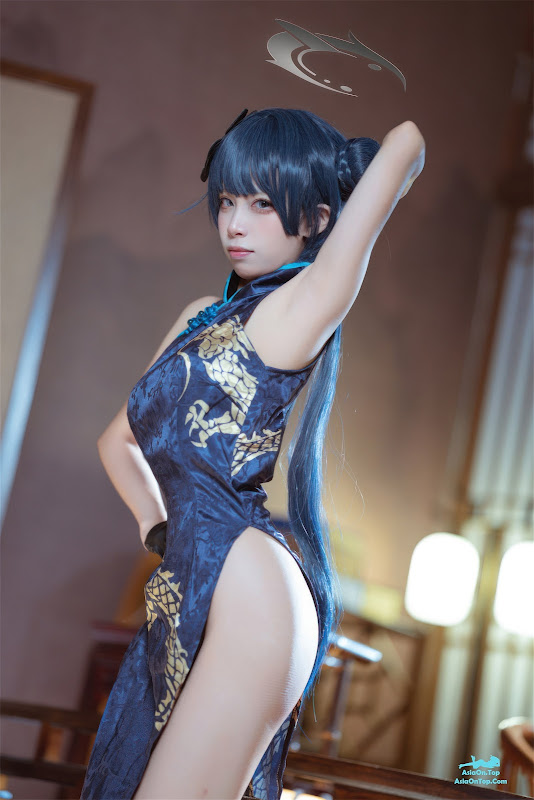Coser@是三不是世w No.031 碧蓝档案 妃咲旗袍