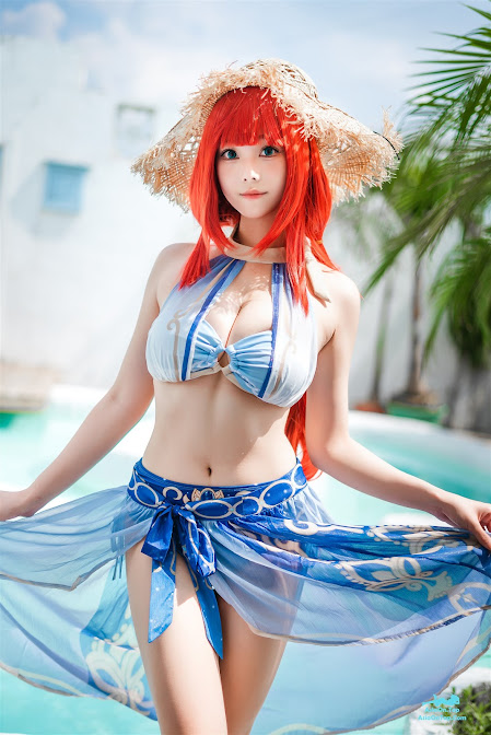 Coser@蜜汁猫裘 – 原神 妮露泳装
