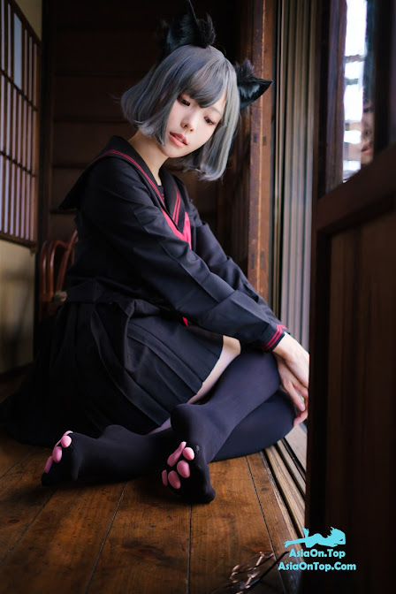 Coser@Ely_eee (ElyEE子) – Veranda Black Cat緣廊黑貓