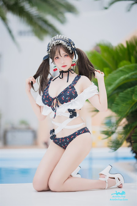 Coser@Ely_eee (ElyEE子) – 2023 August B-櫻桃地雷系少女 Cherry Ground Mine Girl